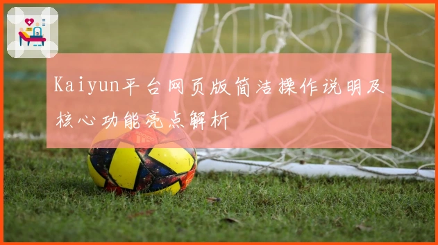 Kaiyun平台网页版简洁操作说明及核心功能亮点解析